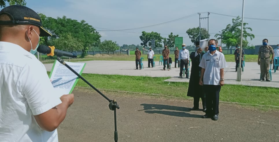 Di Tengah PSBB, Pjs Kades Pasirukem Dilantik