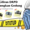 Giliran DPRD Kosongkan Gedung