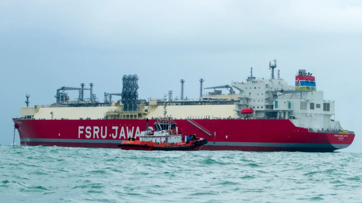 Kapal FSRU Jawa Satu Tiba di Pelabuhan Patimban