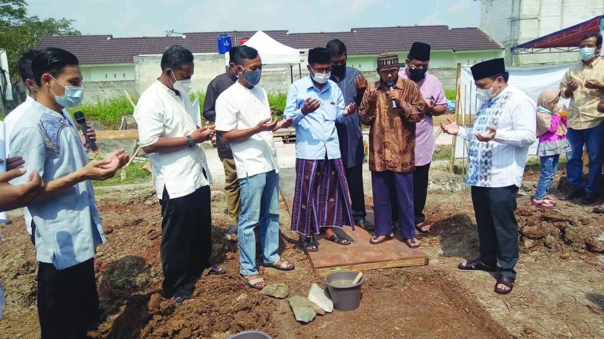 Pembangunan Masjid Babul Jannah Perumahan Mustika Park Place Dimulai