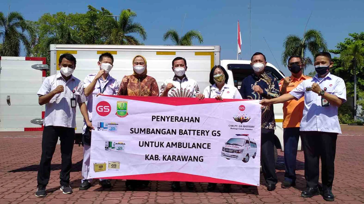 PT GS Battery Bantu Karawang Perangi Covid-19