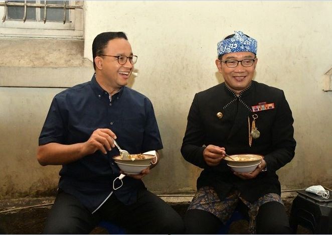 Ridwan Kamil dan Anies Makin Mesra