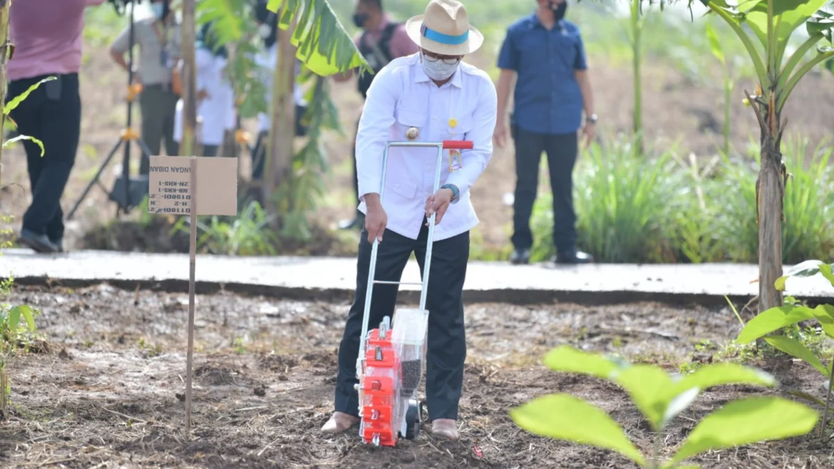 Gubernur Ridwan Kamil Temani Wapres Tinjau Lokasi Program Integrated Farming di Purwakarta