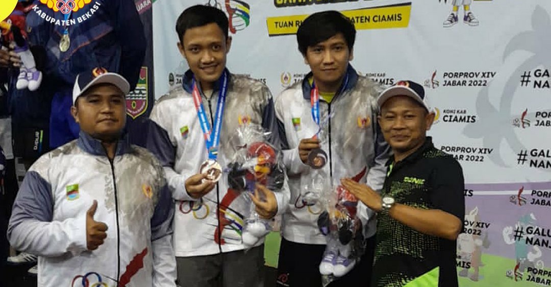 Cabor Tenis Meja Kabupaten Bekasi Optimis Bakal Raih Medali Emas