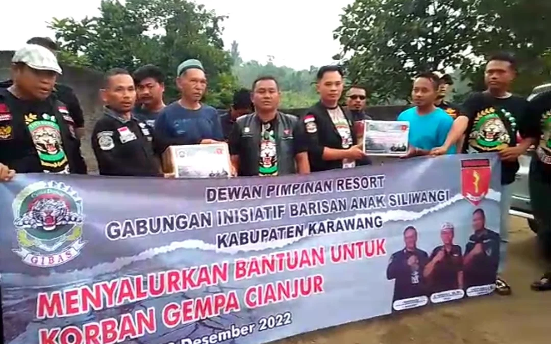 Ormas Gibas Cinta Damai Salurkan Bantuan