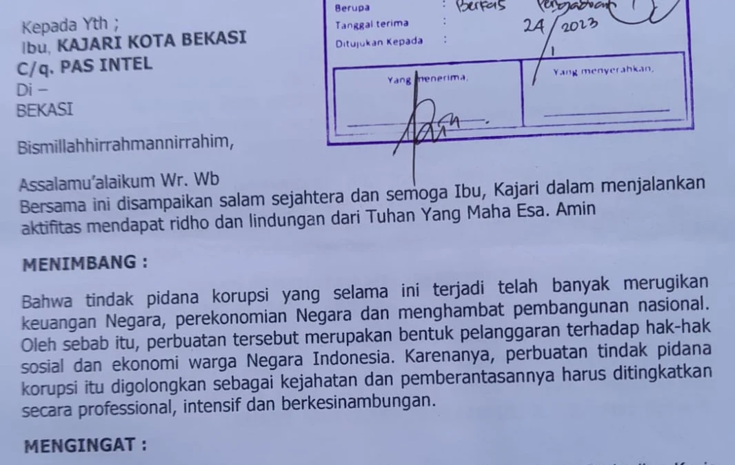 APT2HI Bekasi Minta Kejari Kota Bekasi Usut Dugaan Pungli PKL Pasar Kranji