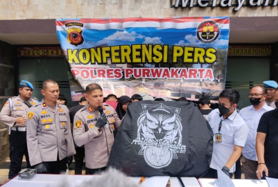 Belasan Geng Motor Sadis Diringkus