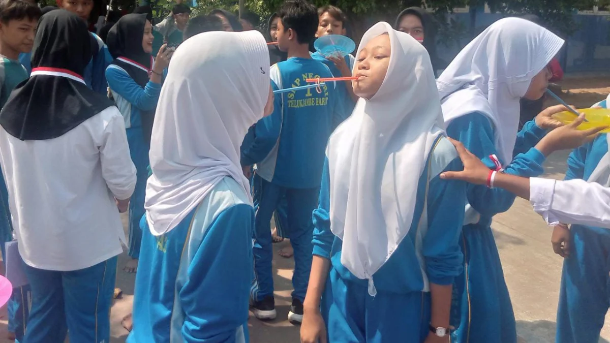 SMPN 1 Telukjambe Barat Gelar Lomba Agustusan Meriahkan HUT RI