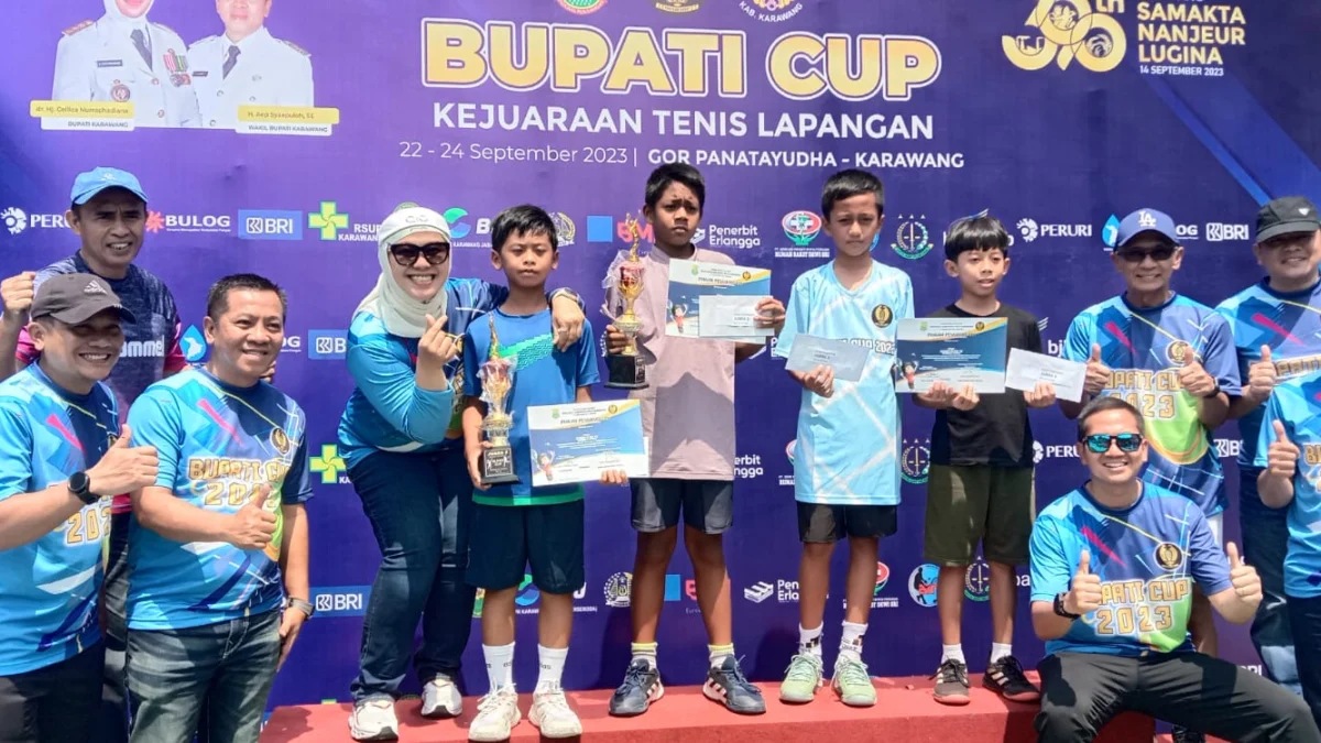 PELTI Karawang Gelar Lomba Tenis Bupati Cup 2023 Turut Memeriahkan Hut Karawang ke-390