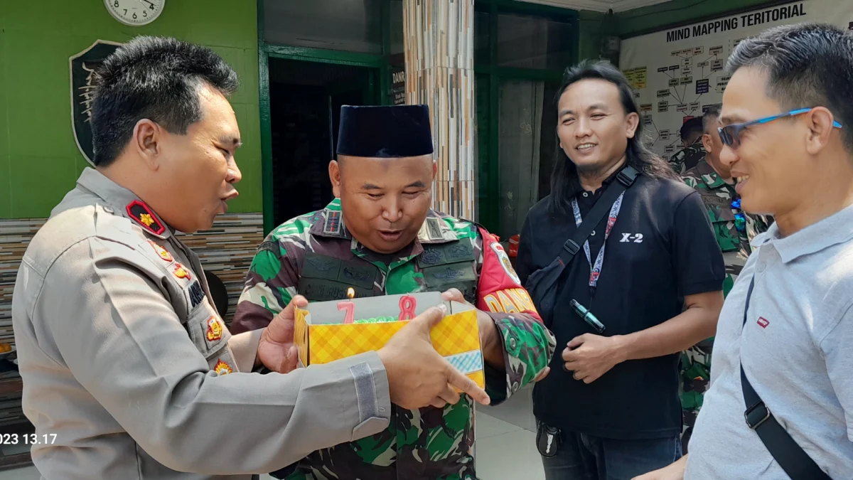 Polsek Cikampek dan Polsek Kota Baru Geruduk Koramil 0406