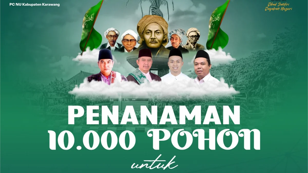 PCNU Karawang Tanam 10.000 Pohon