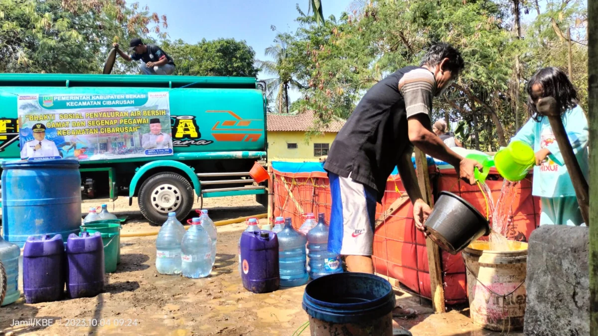 Kekeringan di Cibarusah Makin Parah