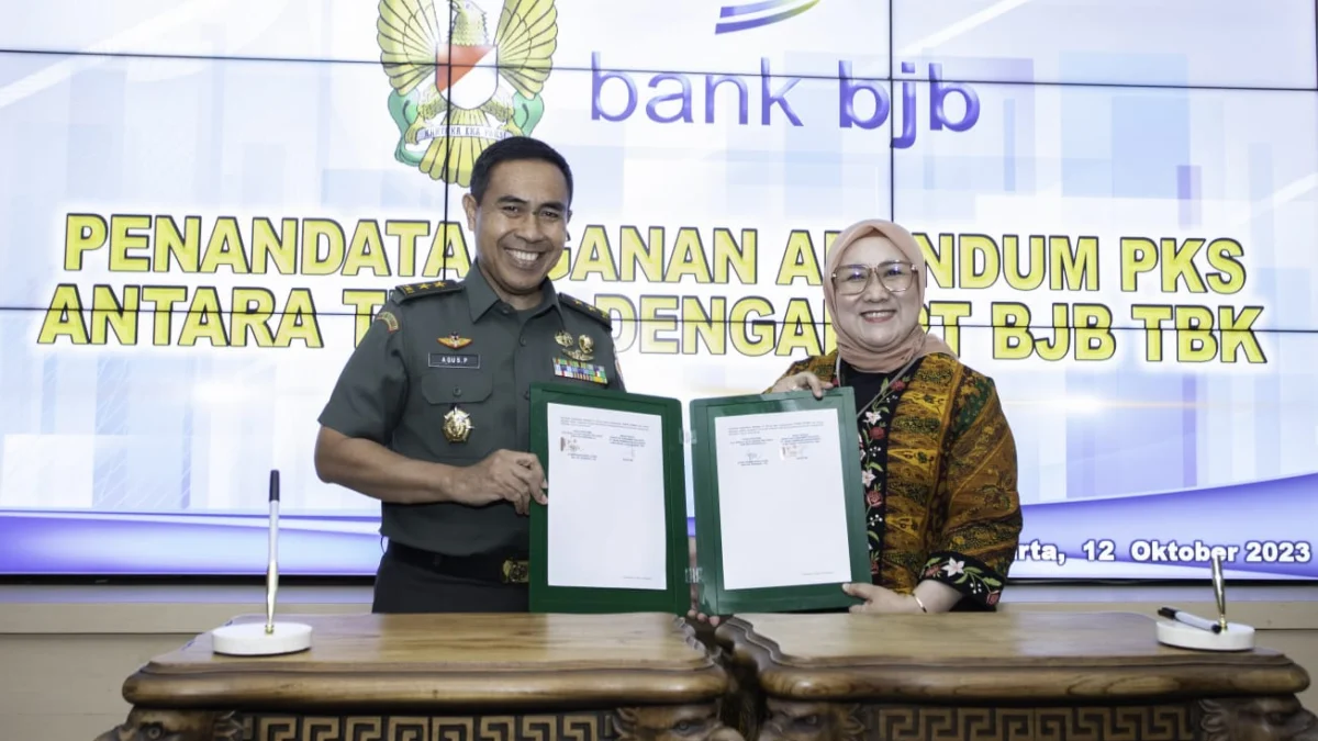 bank bjb Tandatanani Adendum Perpanjangan PKS dengan TNI AD