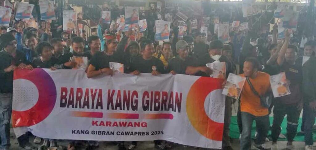 Deklarasi Gibran Cawapres Prabowo di Karawang