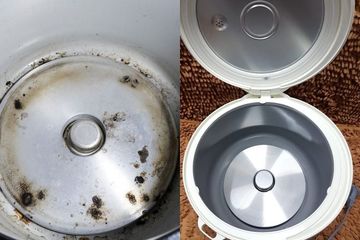 Cara Gampang Pake 1 Bahan Dapur, Cepat Pudar Bersihkan Kerak Gosong Dalam Rice Cooker