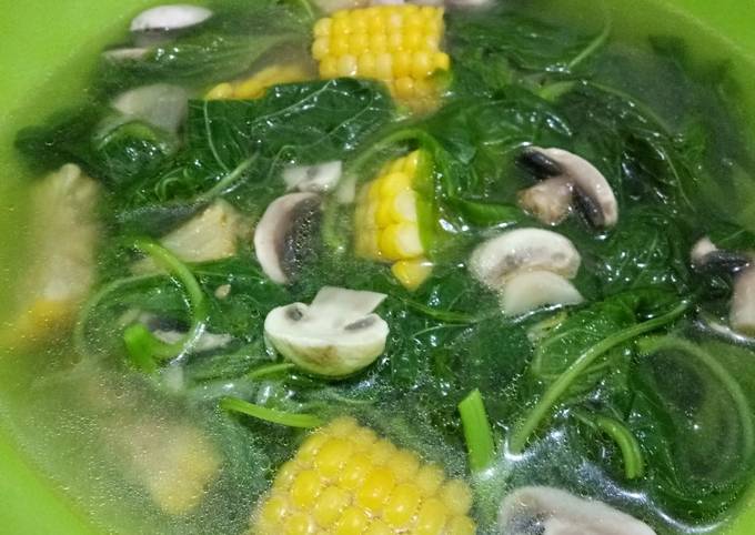 Resep Membuat Jamur Bayam Masak Kaldu