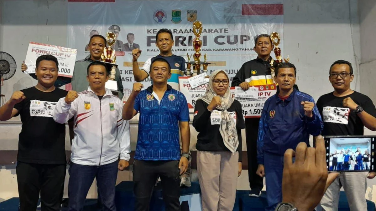 Incar Medali Porprov dan Jaga Regenerasi Atlet, Forki Karawang Gelar Kejuaraan Karate Forki Cup IV 2023