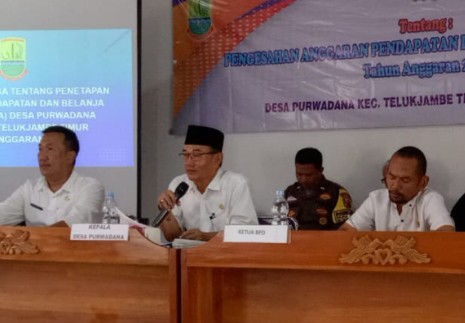 APBDes Purwadana Tahun 2024 Ditetapkan Rp 3,8 M, Kades Heryana: Kita Dukung Seluruh Program Pemkab