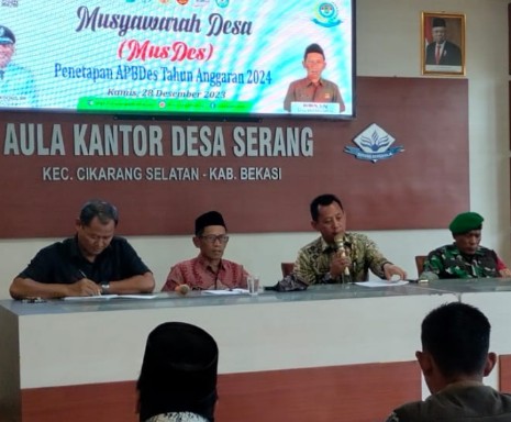 Pemdes Serang Cikarang Selatan Gelar Musdes di Akhir Tahun, Ini yang Dibahas