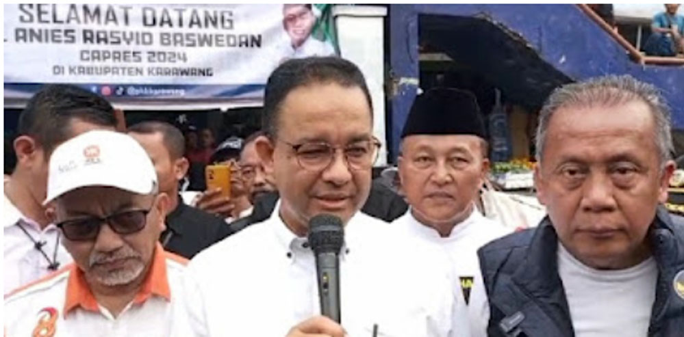 Pagi-pagi Anies Baswedan Blusukan ke Pasar Baru Karawang