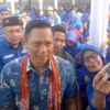 Soal calon gubernur Jabar dari Partai Demokrat, AHY mengaku masih melakukan survey.