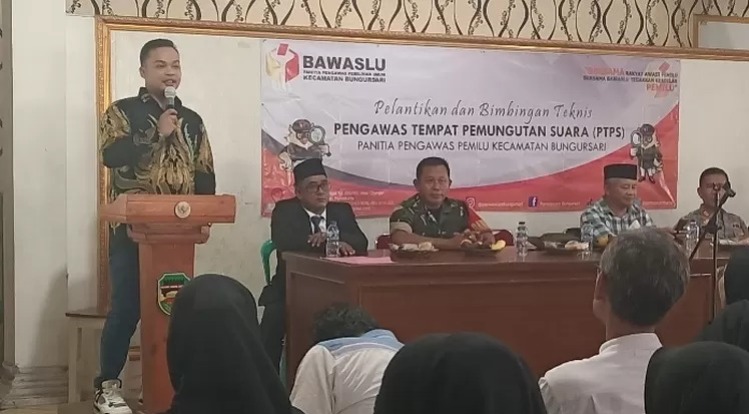 Jalani Tugas Sebulan, 2693 PTPS Purwakarta Resmi Dilantik Bawaslu