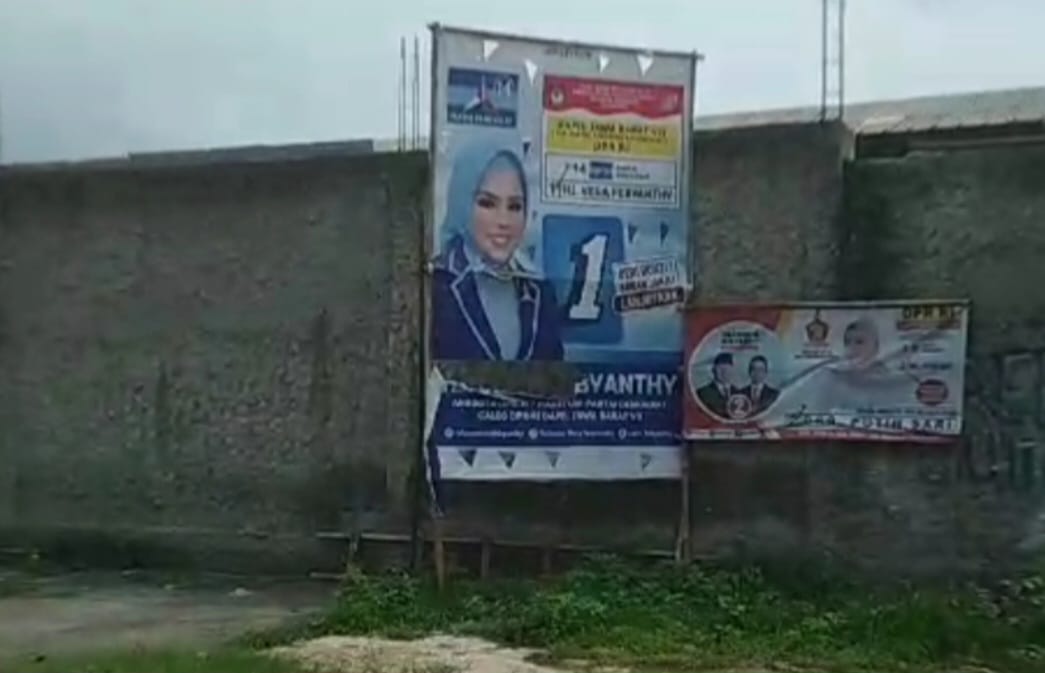 Baliho Dirusak Orang Tak Dikenal, Vera: Kompetisi Boleh, Tapi dengan Cara Fair Dong...