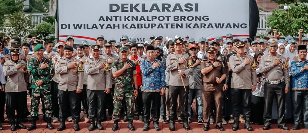 Pemkab-Polres Karawang Deklarasi Anti Knalpot Brong