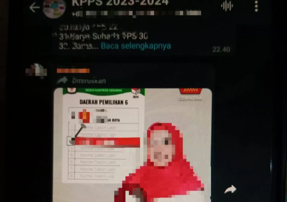 Heboh Postingan Caleg di WA Grup KPPS