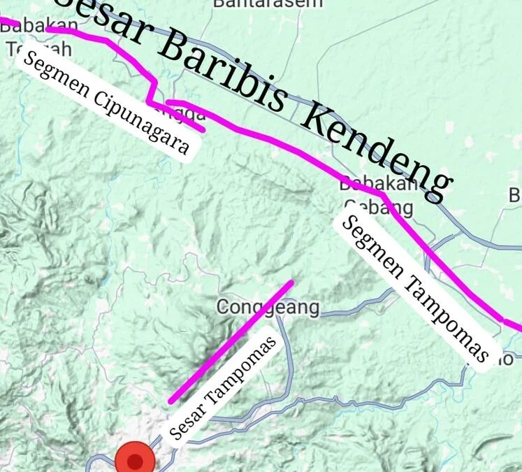 Gempa Sumedang Ternyata Berasal dari Sesar Tampomas