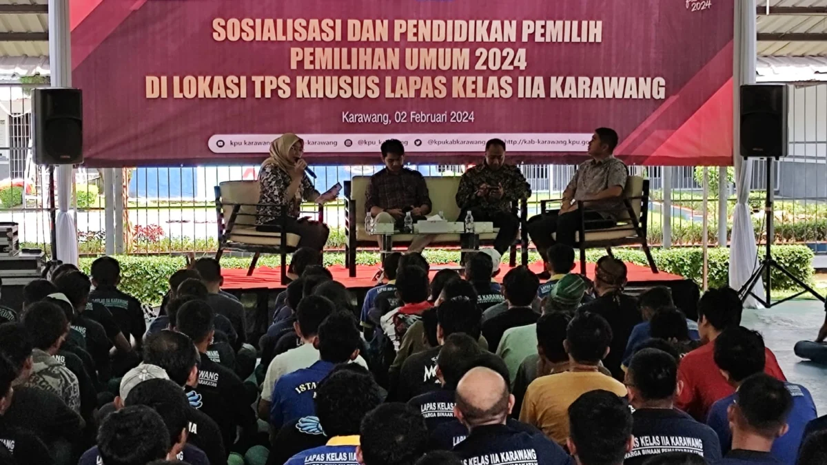 Sosialisasi Pemilu 2024 di Lapas Kelas II A Karawang