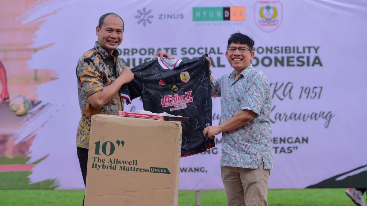 Persika 1951 mendapat bantuan Corporate Social Responsibility (CSR) dari PT Zinus Global Indonesia