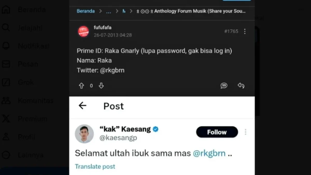 Akun Kontroversial \'Fufufafa\' Milik Gibran Kembali Muncul