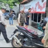 Aparat polisi dan Pol PP razia knalpot Brong.