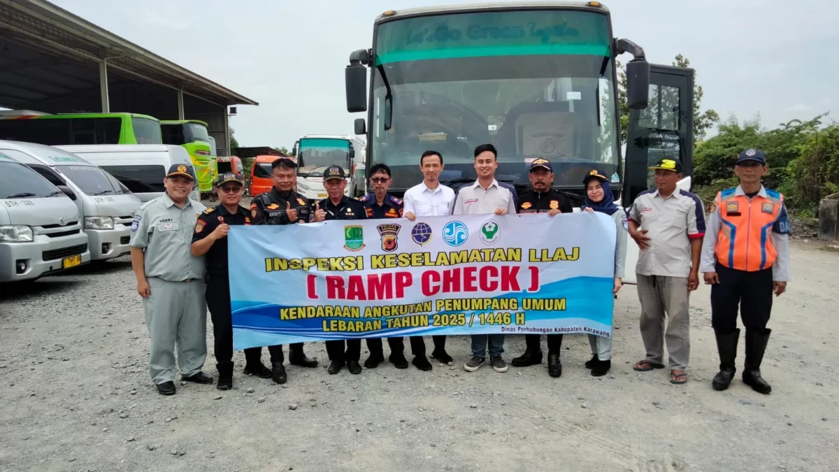 Dishub Karawang Gelar Ramp Check Bus Menjelang Idul Fitri 2025