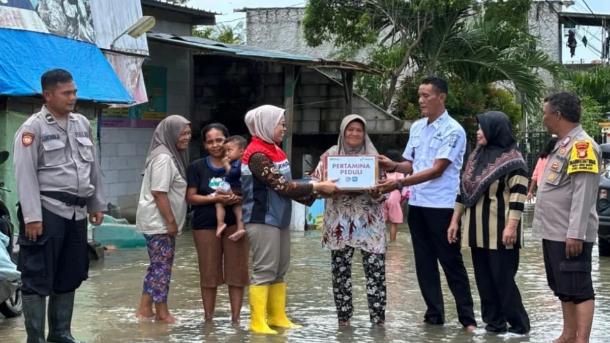 Pertamina EP bantu korban Banjir di Kabupaten Bekasi.