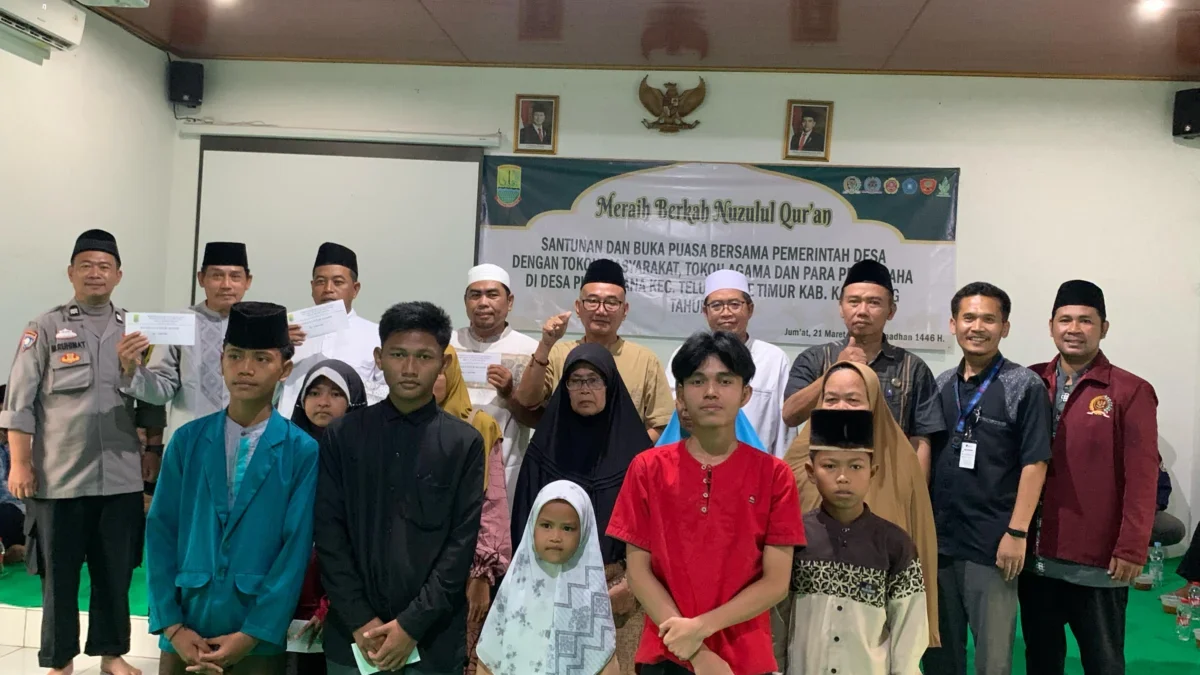 Pemdes Purwadana Gelar Santunan Anak Yatim dan Duafa.