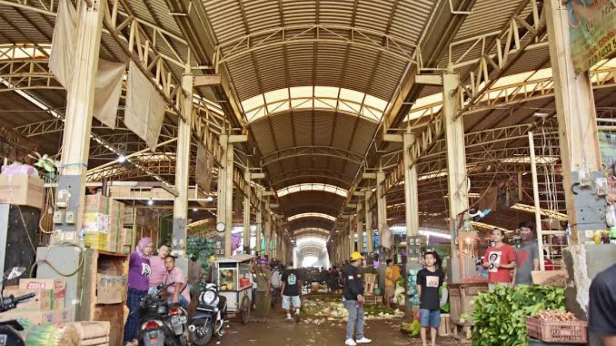 Kondisi sejumlah pasar tradisional di Kabupaten Bekasi.