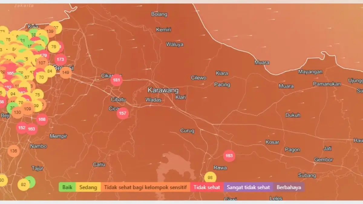 Kualitas udara di Kabupaten Karawang