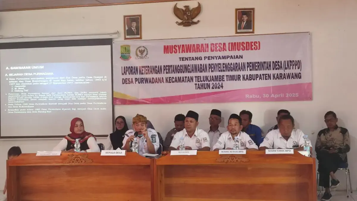 Pemdes Purwadana gelar Musdes.
