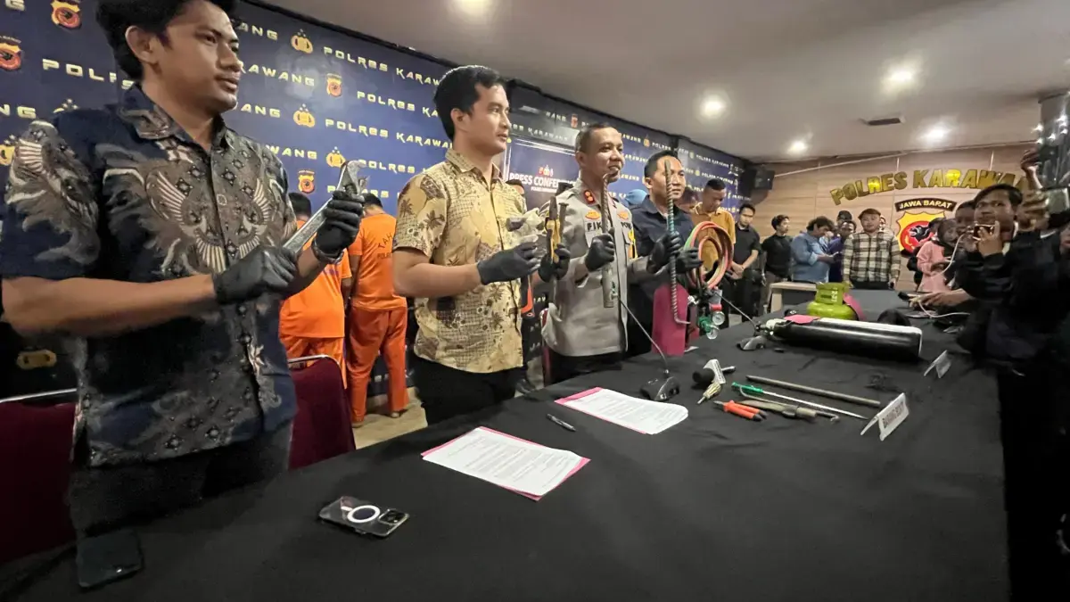 Empat Pelaku Curat Berhasil Diringkus Polres Karawang.
