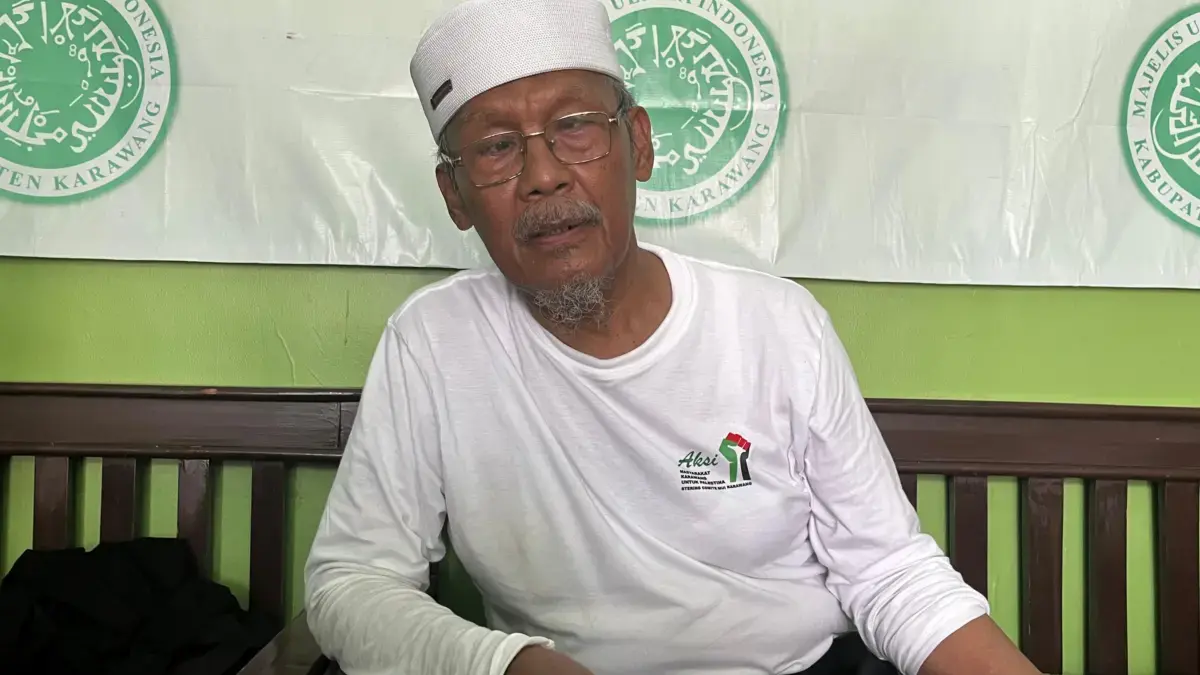 Ketua MUI Karawang, KH Tajudin Nur.
