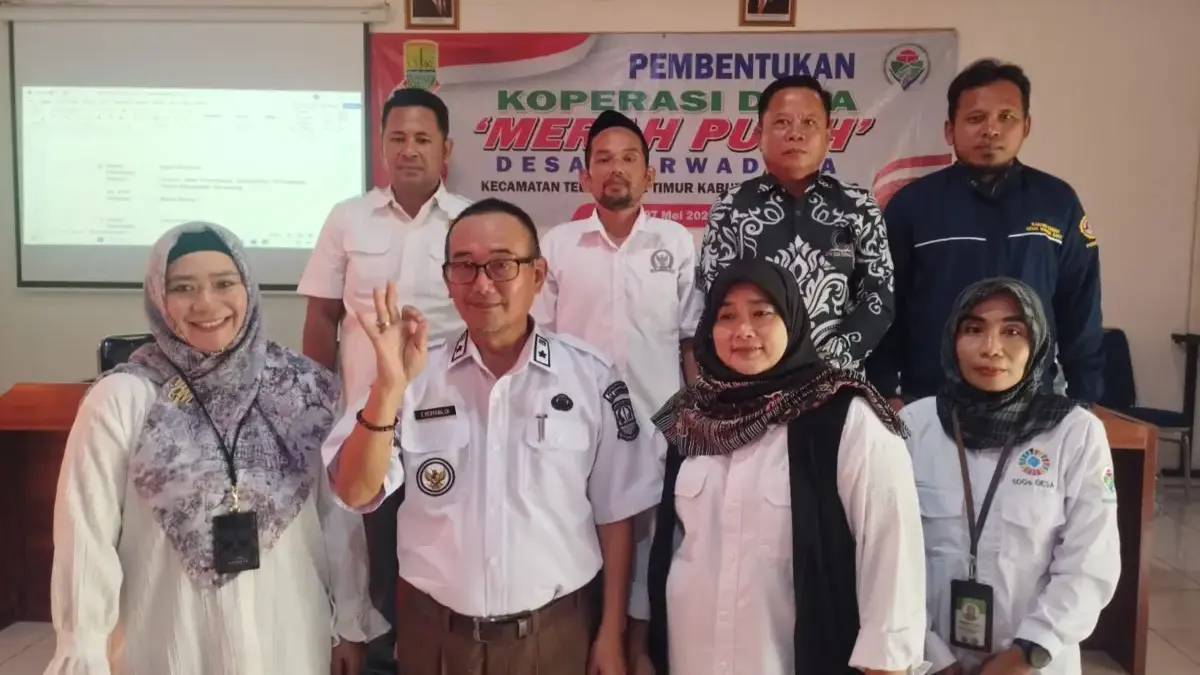 Pemdes Purwadana Kecamatan Telukjambe Timur buat koperasi Merah Putih.