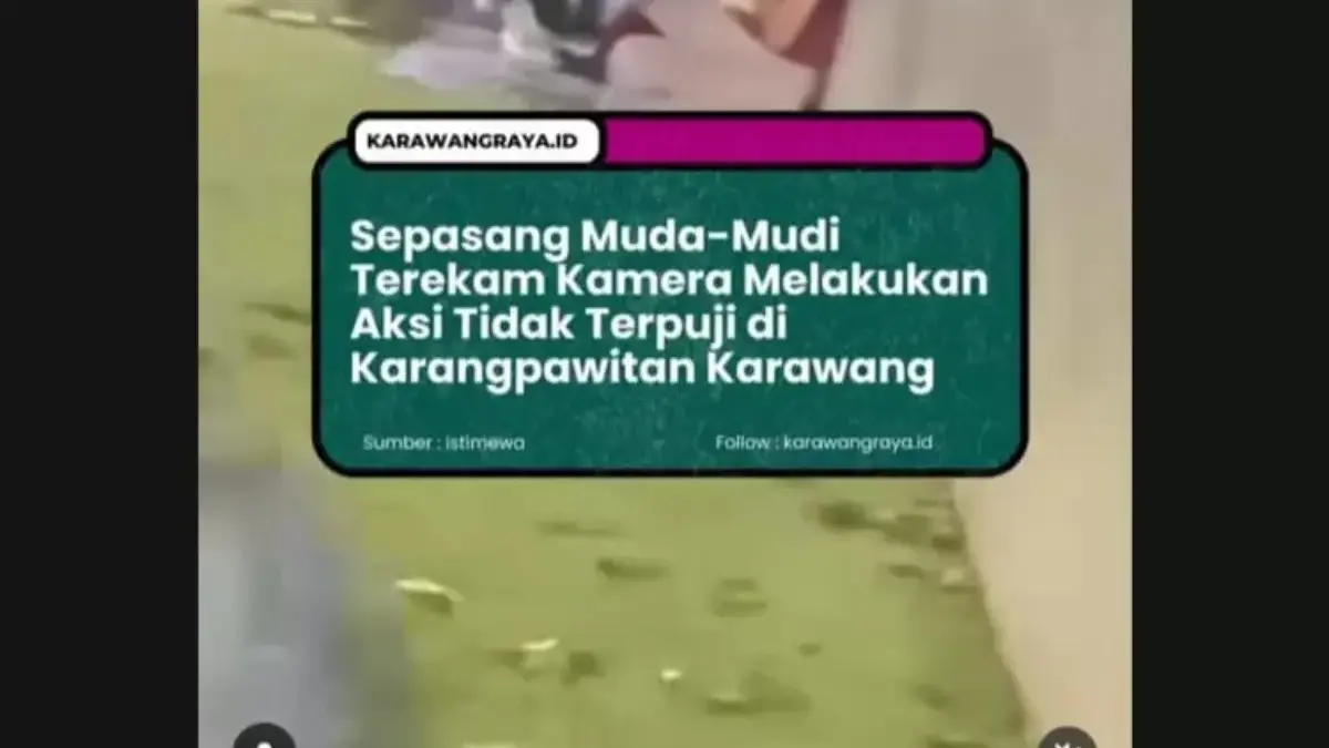 Muda-mudi di Karawang lakukan aksi tak senonoh.