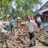 Empat Rumah hampir Roboh akibat Tanah Bergeser