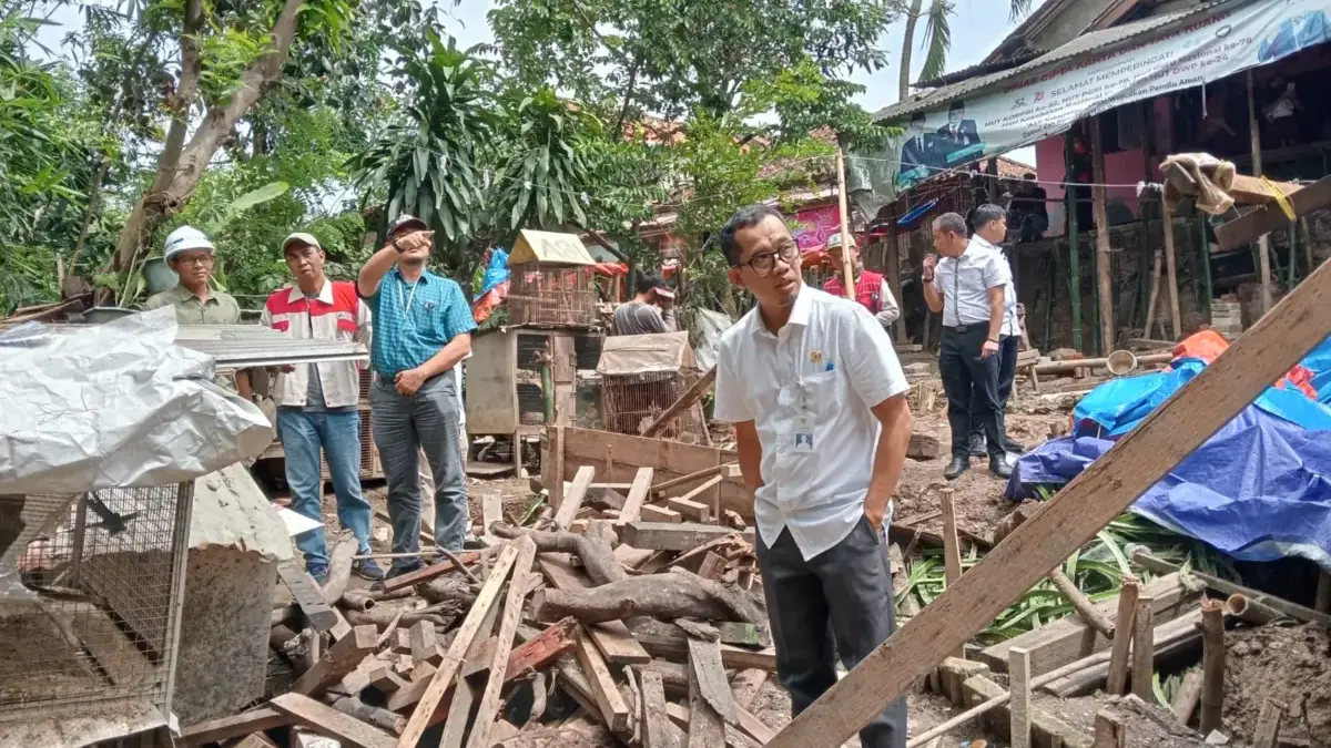 Empat Rumah hampir Roboh akibat Tanah Bergeser