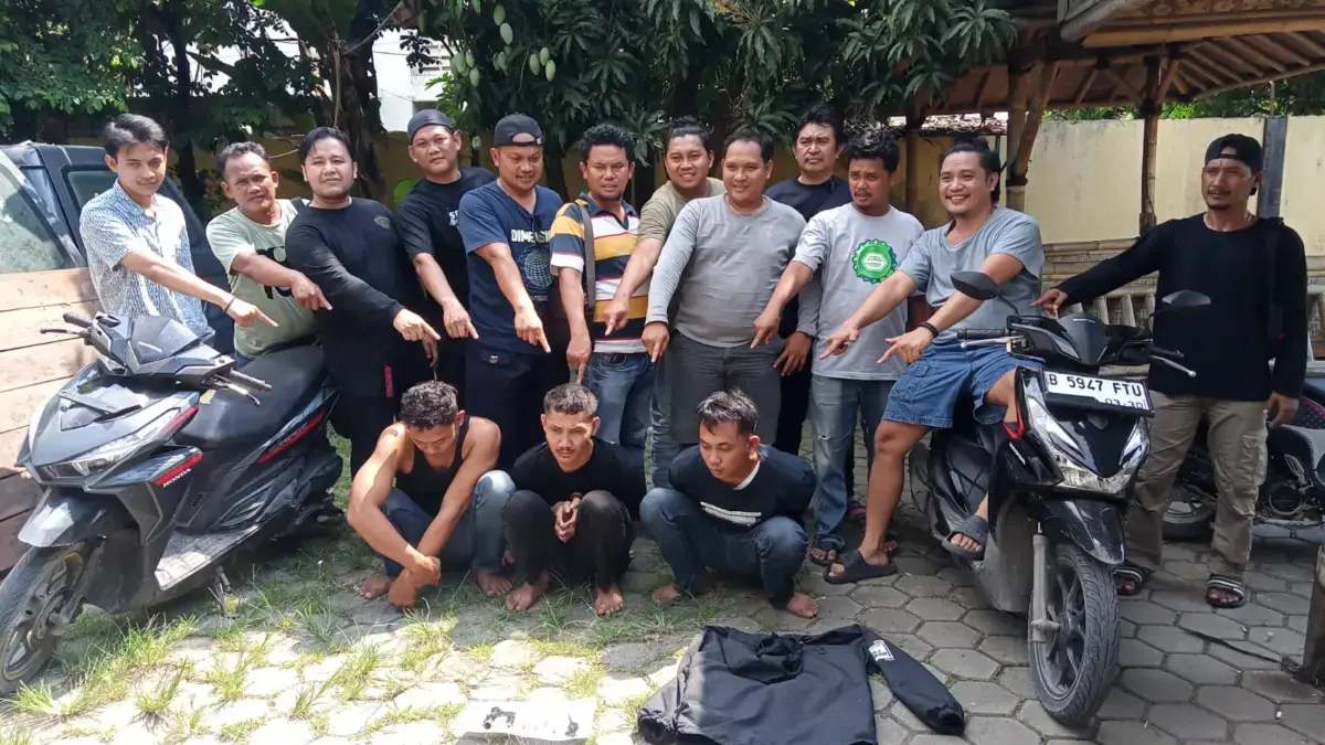 Para pelaku curanmor ditangkap polisi.