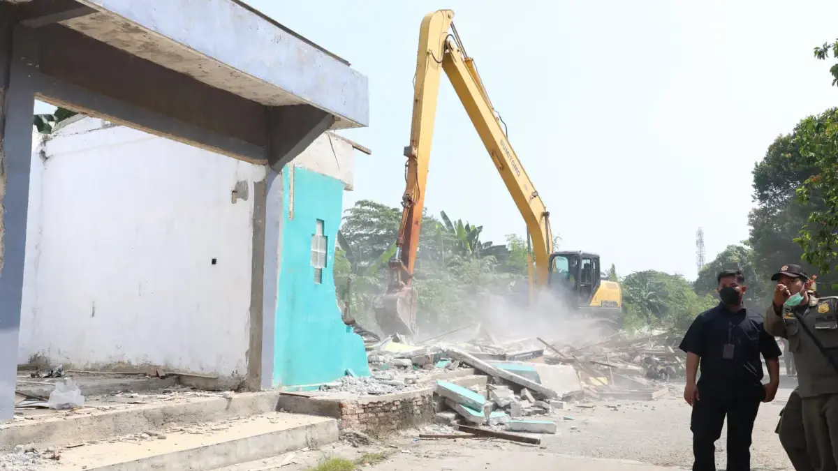 Penertiban Bangli di Bekasi.