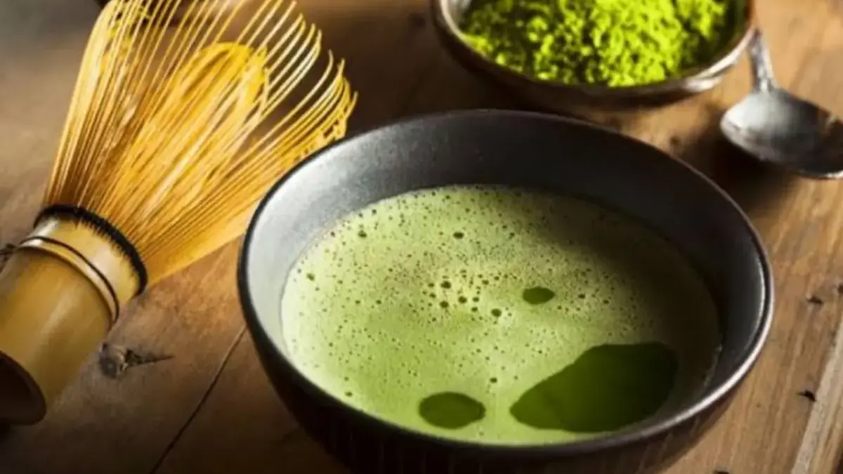 Ilustrasi minuman kekinian matcha