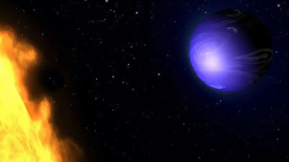Planet HD 189733b Di mana penuh badai dan hujan kaca.